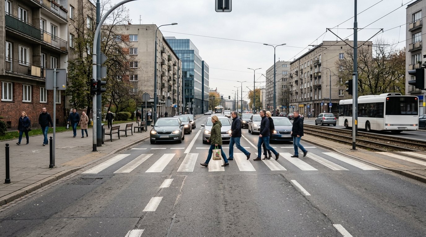 Akcja „Bezpieczny Pieszy” w Katowicach. Większa liczba kontroli na drogach
