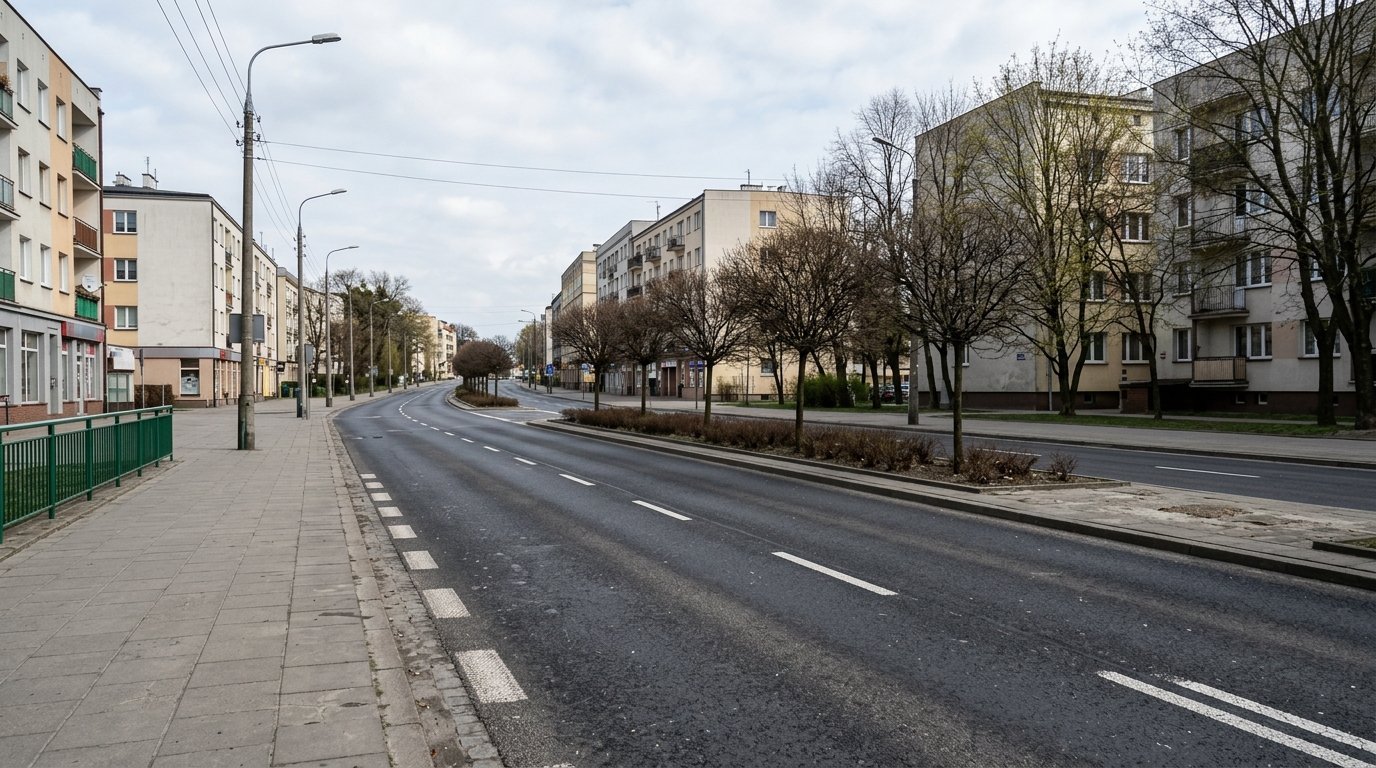 Prace drogowe na ulicy Armii Krajowej w Gdyni