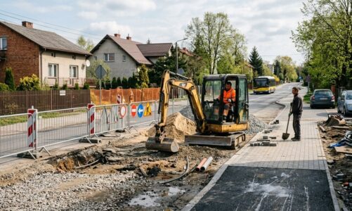 Aktualizacja dotycząca prac drogowych na ul. Łozińskiego i Dybowskiego w Kościelnikach
