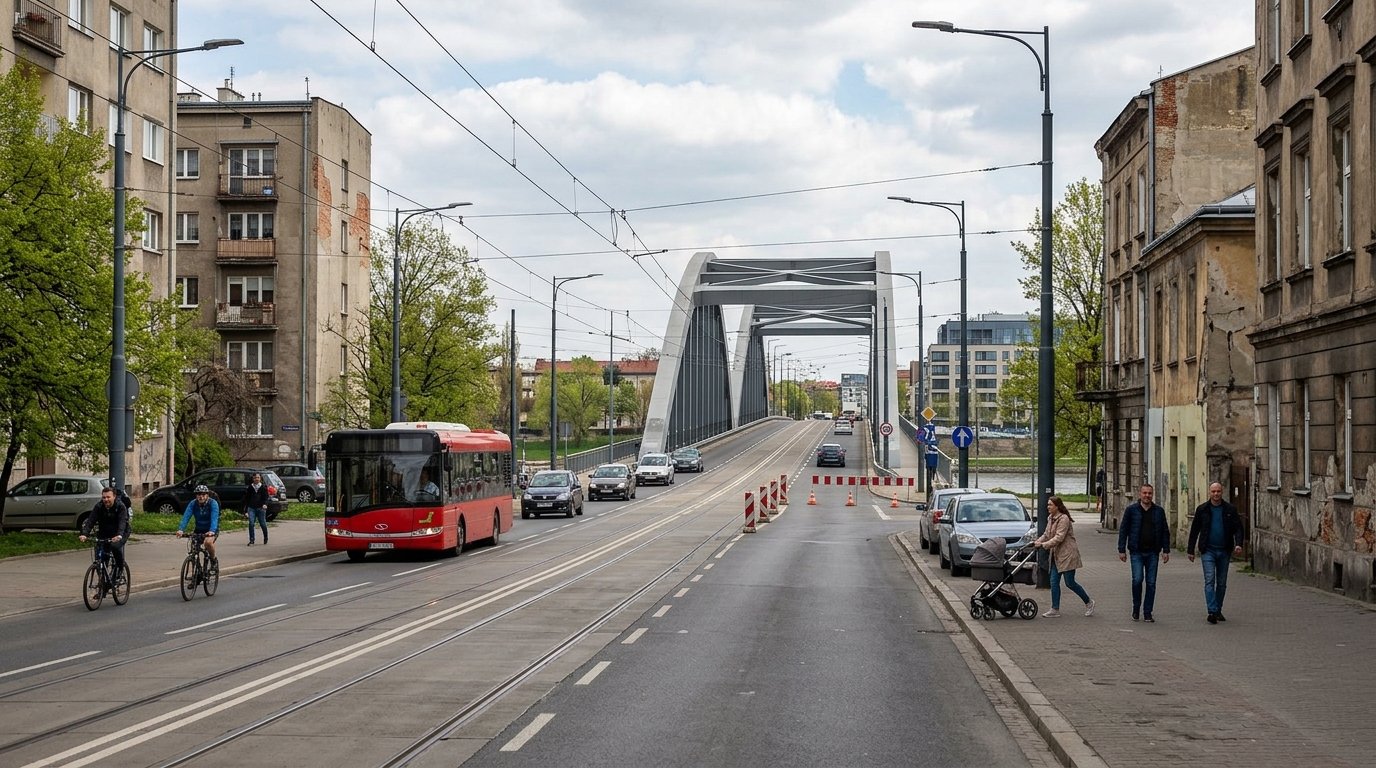 Kontynuacja prac na moście Grunwaldzkim. Zmiany w organizacji ruchu