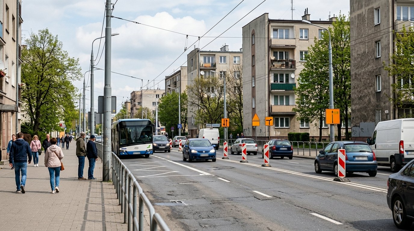 Tymczasowa organizacja ruchu na ul. Chylońskiej