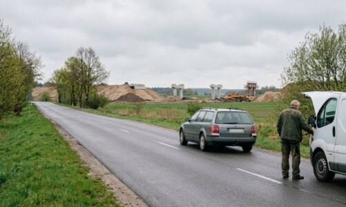 Zatrzymanie sprawcy kradzieży paliwa z terenu budowy drogi S6