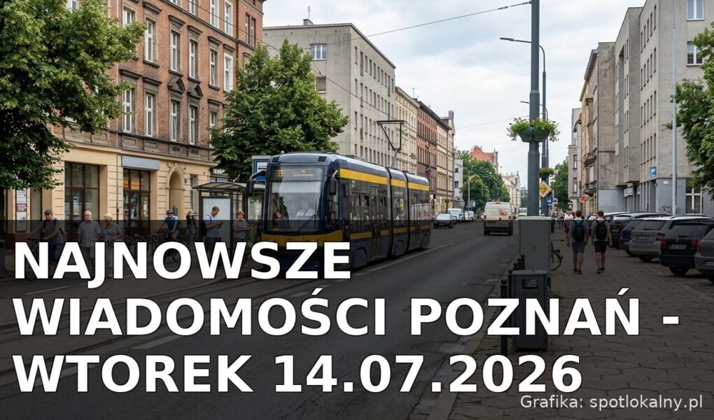 Najnowsze wiadomości Poznań – Wtorek 14.07.2026