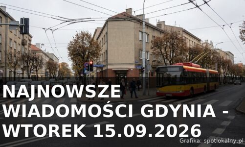 Najnowsze wiadomości Gdynia – Wtorek 15.09.2026