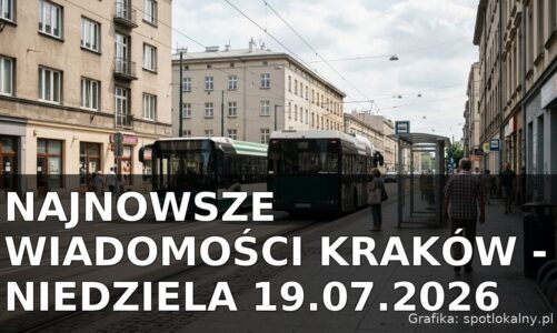 Najnowsze wiadomości Kraków – Niedziela 19.07.2026