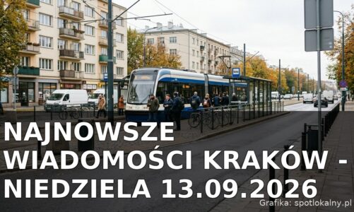 Najnowsze wiadomości Kraków – Niedziela 13.09.2026