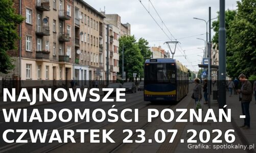 Najnowsze wiadomości Poznań – Czwartek 23.07.2026
