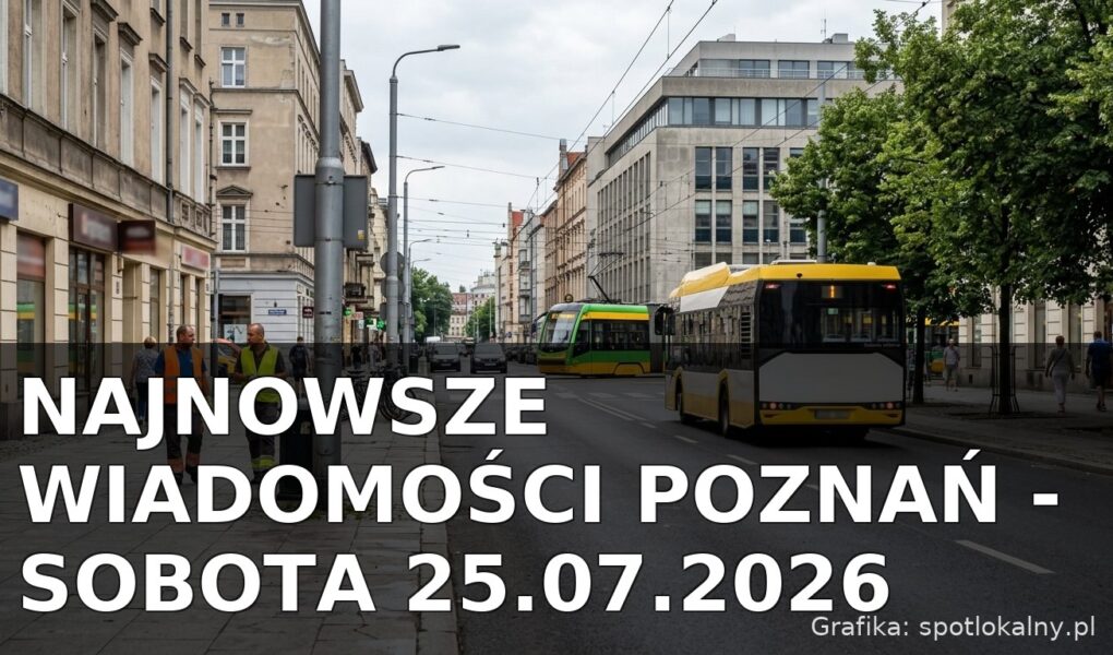 Najnowsze wiadomości Poznań – Sobota 25.07.2026