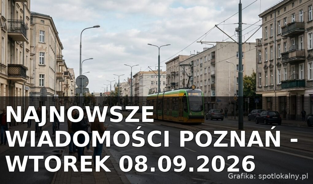 Najnowsze wiadomości Poznań – Wtorek 08.09.2026