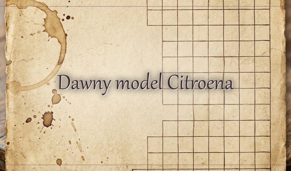 Dawny model Citroena