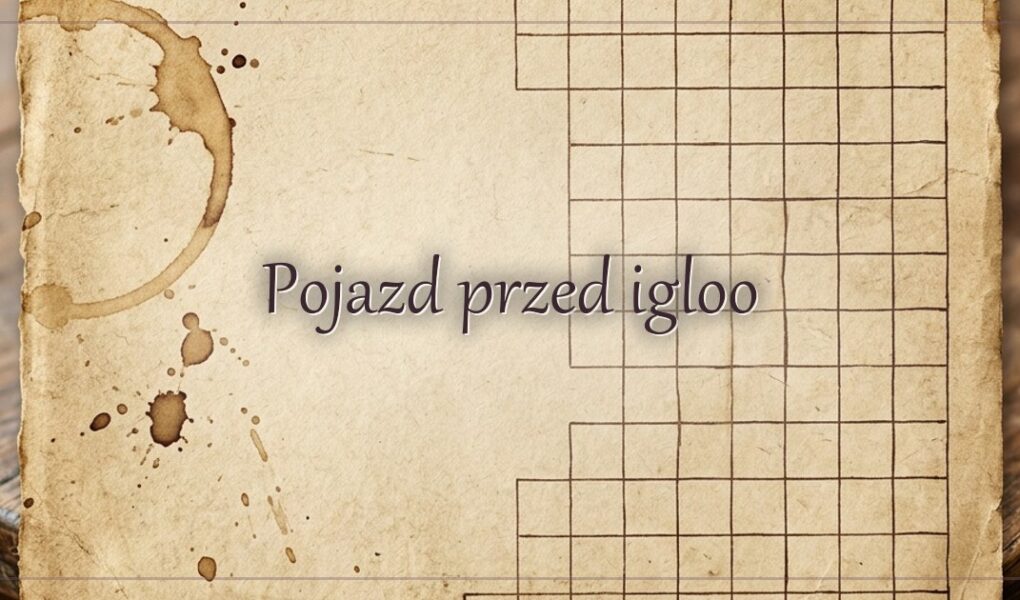 Pojazd przed igloo