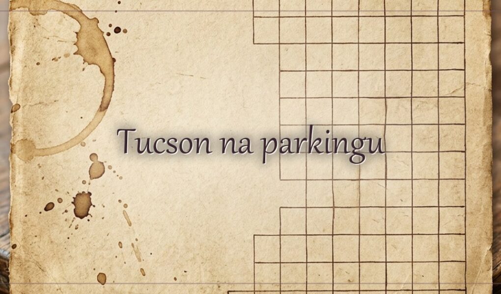 Tucson na parkingu